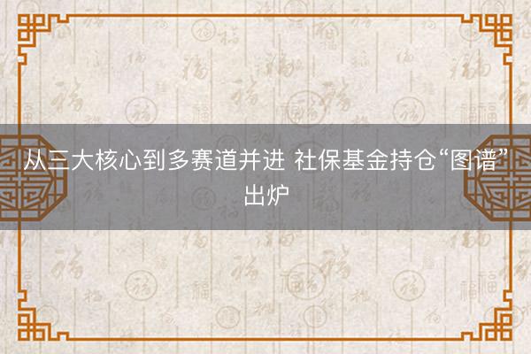 从三大核心到多赛道并进 社保基金持仓“图谱”出炉