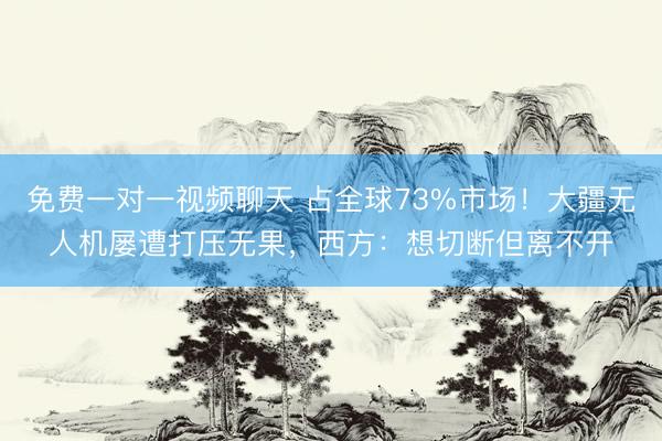 免费一对一视频聊天 占全球73%市场！大疆无人机屡遭打压无果，西方：想切断但离不开
