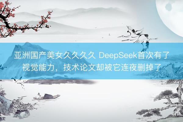 亚洲国产美女久久久久 DeepSeek首次有了视觉能力，技术论文却被它连夜删掉了