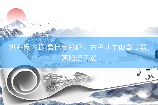 扒开黑木耳 鲁比奥恐吓：古巴从中俄拿武器，离咱还不远