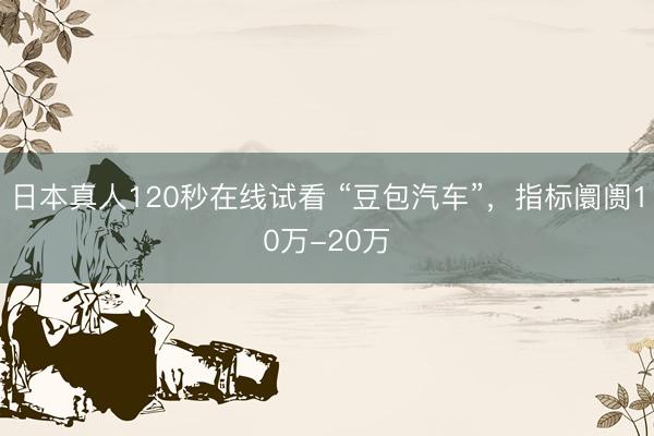 日本真人120秒在线试看 “豆包汽车”，指标阛阓10万-20万
